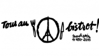La vita ricomincia nei luoghi simbolo di Parigi: #TOUSAUBISTROT