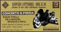 Concerto&amp;Poesie: a La Brasseria una serata evento tra letteratura e musica d&#039;autore